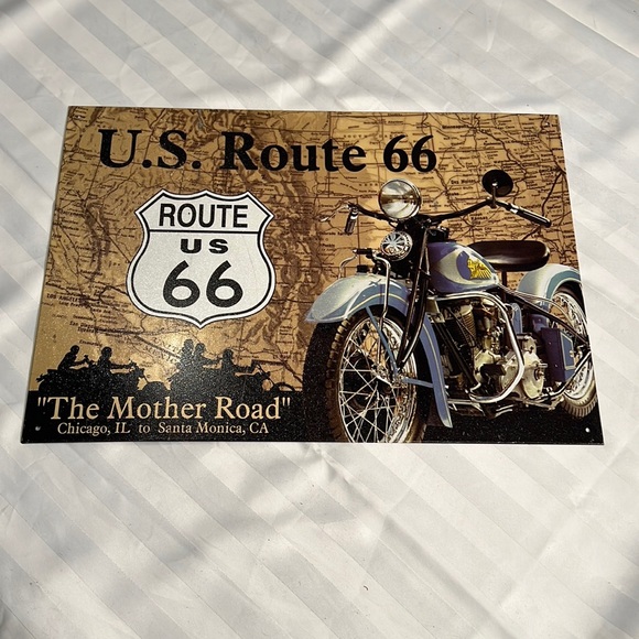 Route 66 Tin Sign - Picture 1 of 4